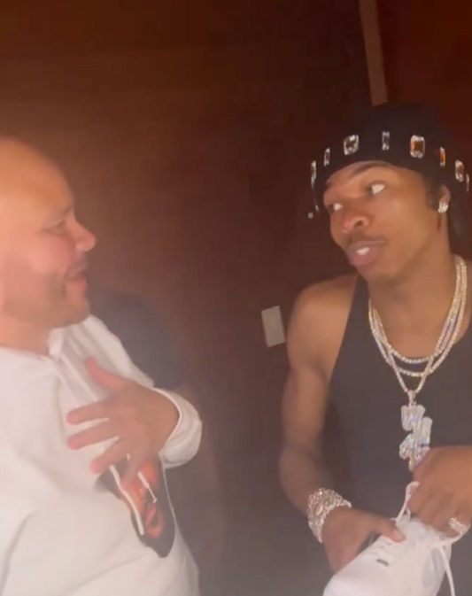 "Fat Joe Surprises Lil Baby Backstage with Limited Edition ( Terror Squad ) Air Force 1s"