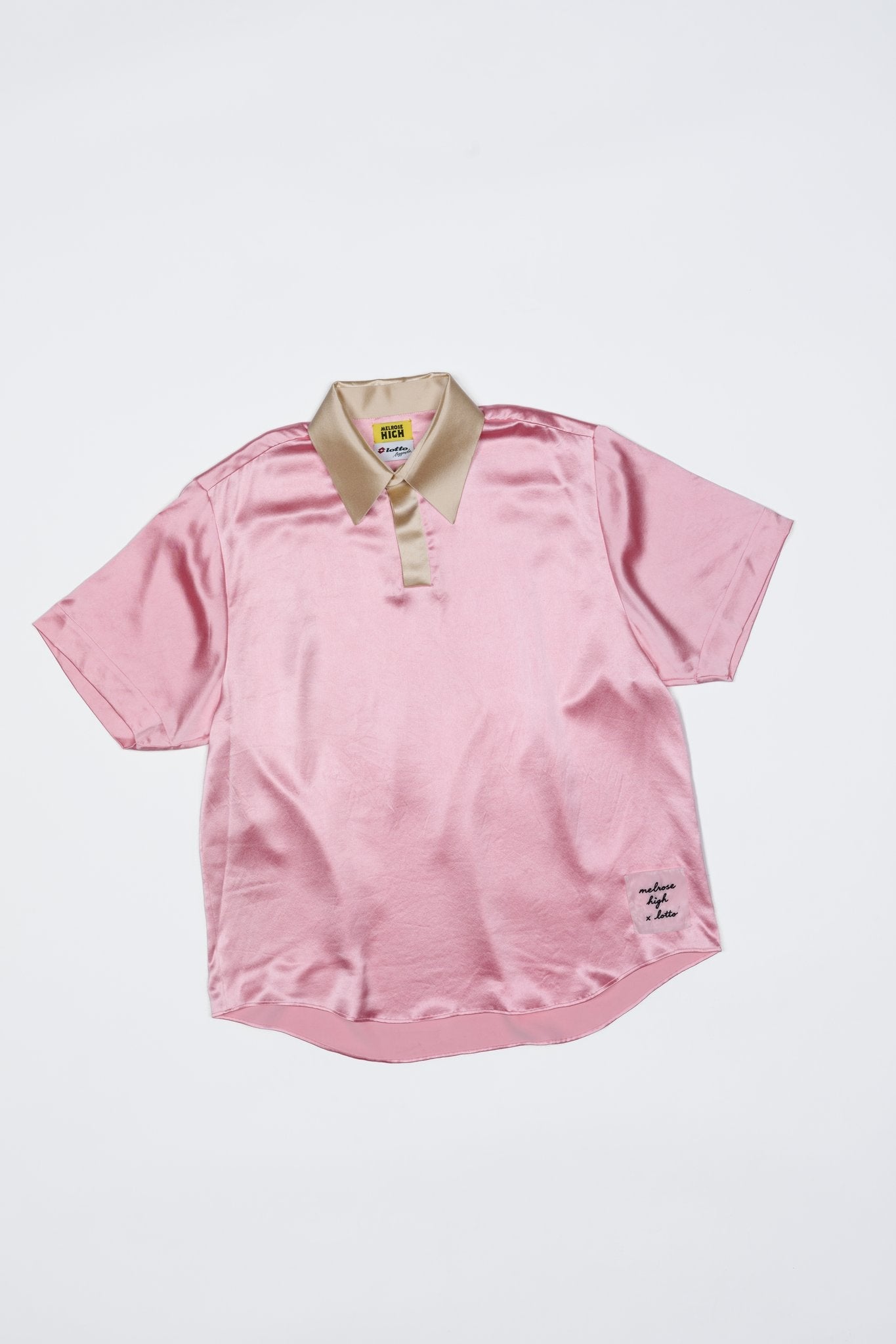 Ivy League Silk Polo - Pink