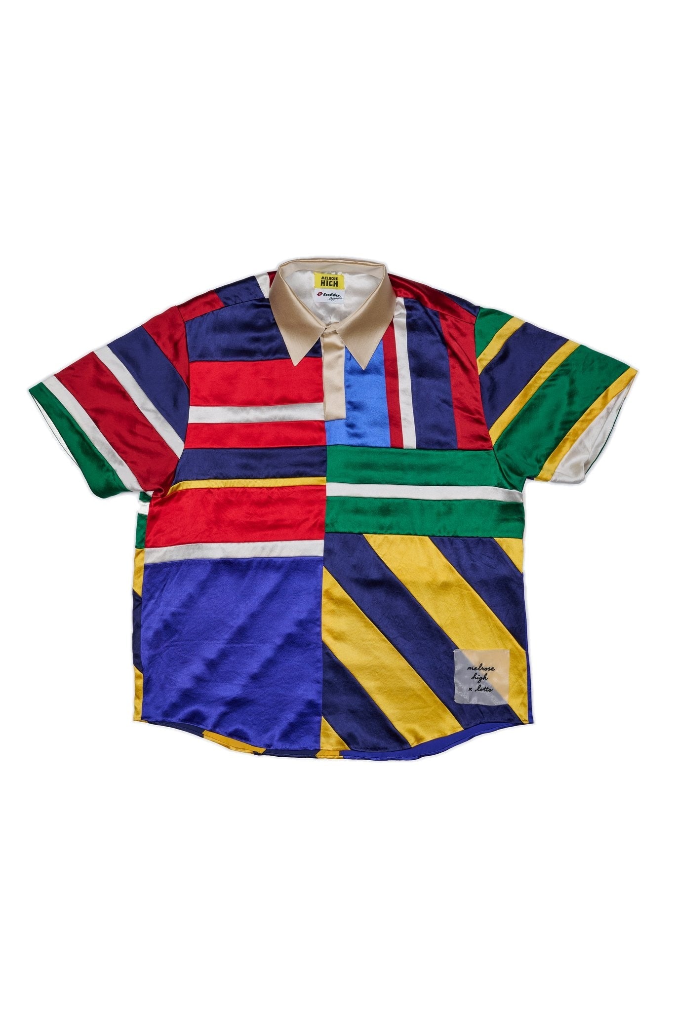Ivy League Silk Stripe - Victory Flags (white background)